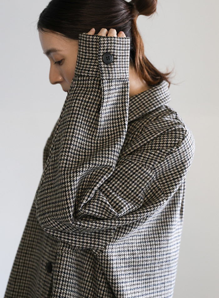 フェイクウールシャツジャケット