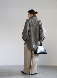 フェイクウールシャツジャケット