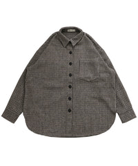 フェイクウールシャツジャケット