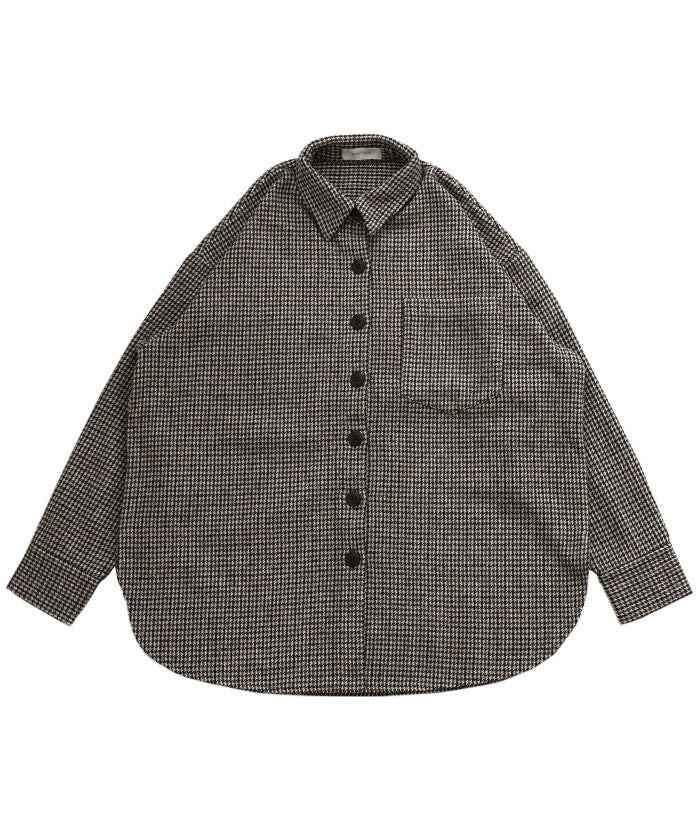 フェイクウールシャツジャケット