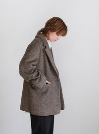 メランジオーバーサイズテーラードジャケット