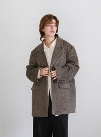 メランジオーバーサイズテーラードジャケット