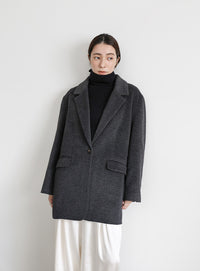 メランジオーバーサイズテーラードジャケット