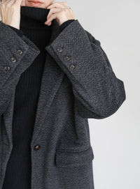 メランジオーバーサイズテーラードジャケット