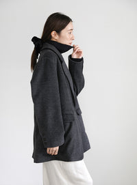 メランジオーバーサイズテーラードジャケット