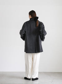 メランジオーバーサイズテーラードジャケット