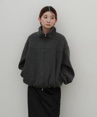 メランジフリーススタンドブルゾン