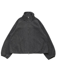 メランジフリーススタンドブルゾン
