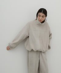 メランジフリーススタンドブルゾン