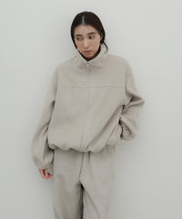 メランジフリーススタンドブルゾン