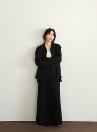 【Et】Spandex Knit Jacket