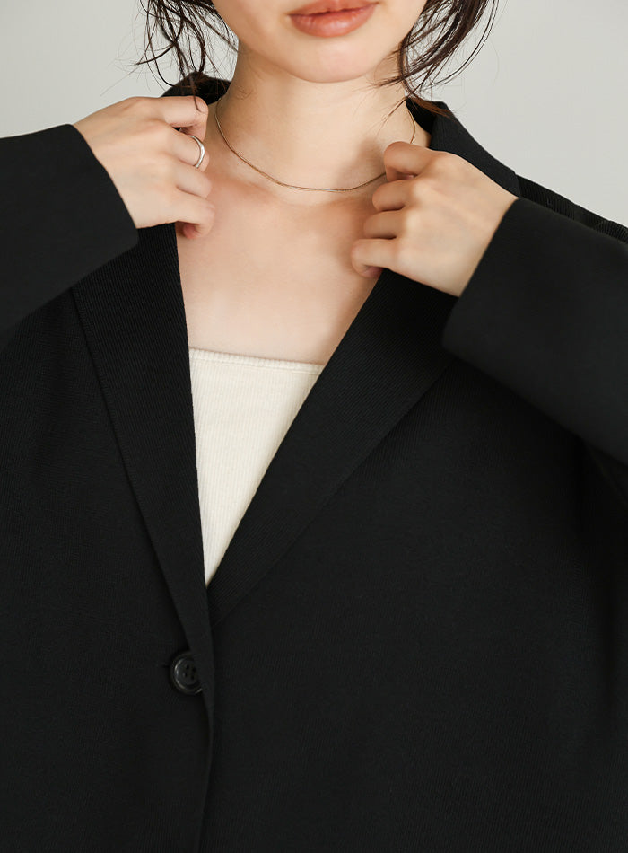 【Et】Spandex Knit Jacket