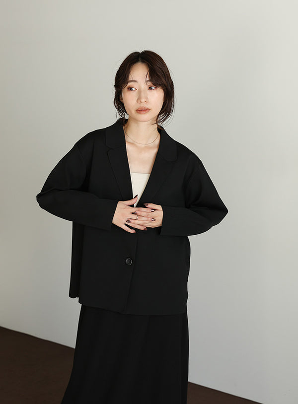 【Et】Spandex Knit Jacket