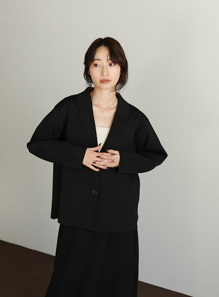 【Et】Spandex Knit Jacket