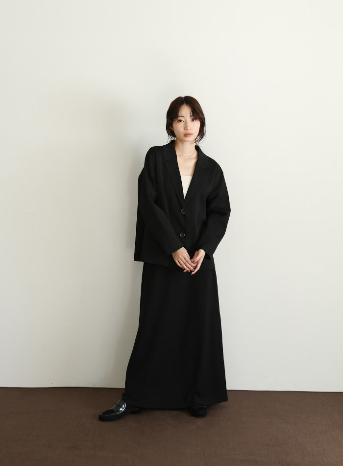 【Et】Spandex Knit Jacket