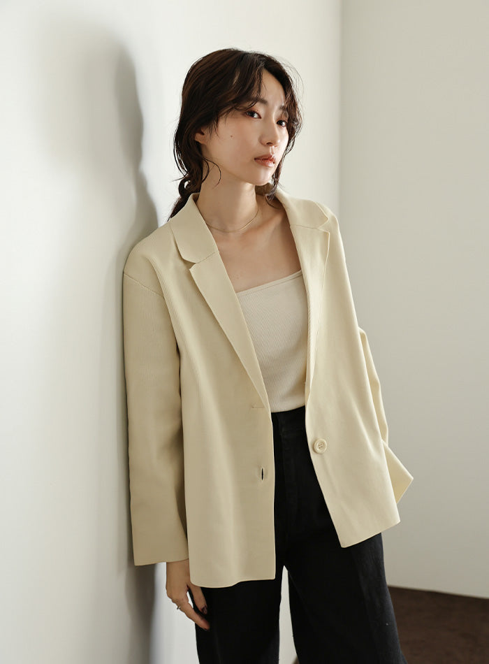 Et】Spandex Knit Jacket – SELECT MOCA