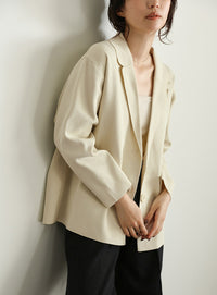 【Et】Spandex Knit Jacket