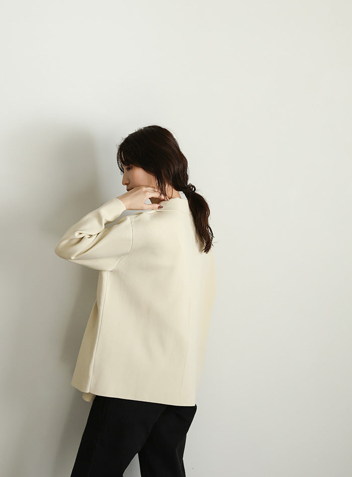 【Et】Spandex Knit Jacket