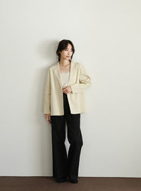 【Et】Spandex Knit Jacket