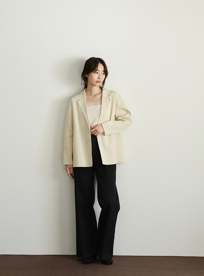 【Et】Spandex Knit Jacket