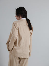 【Et】Side Slit Tailored Jacket