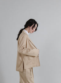 【Et】Side Slit Tailored Jacket
