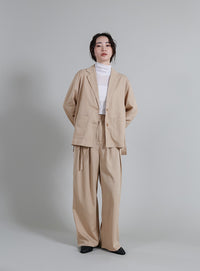 【Et】Side Slit Tailored Jacket