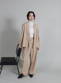 【Et】Side Slit Tailored Jacket