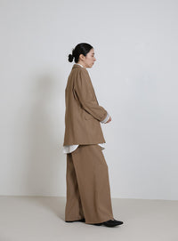 ロールアップストライプスリーブテーラードジャケット