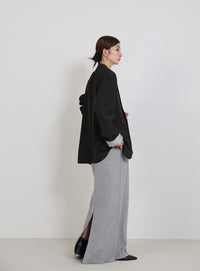 ロールアップストライプスリーブテーラードジャケット