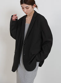 ロールアップストライプスリーブテーラードジャケット