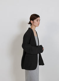 ロールアップストライプスリーブテーラードジャケット