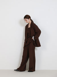 ロールアップストライプスリーブテーラードジャケット