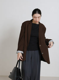 ロールアップストライプスリーブテーラードジャケット