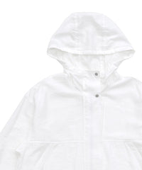 スタンドネックシアーフーディー