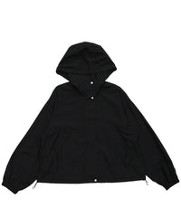 スタンドネックシアーフーディー