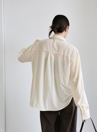 カットベロアシャツ