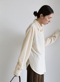 カットベロアシャツ