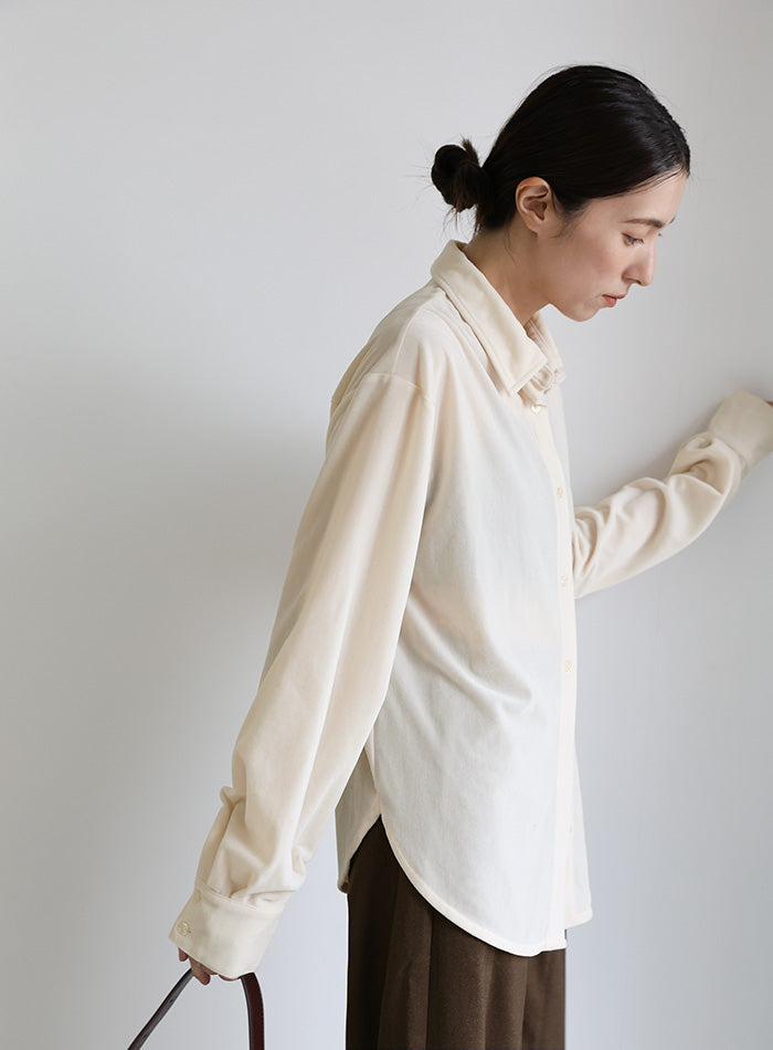 カットベロアシャツ