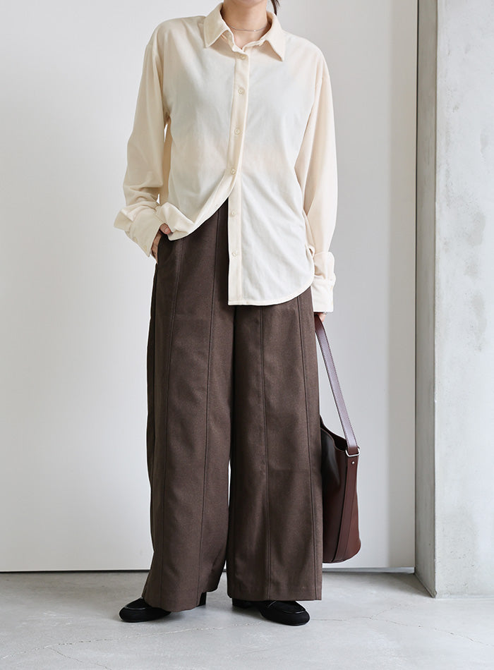 カットベロアシャツ