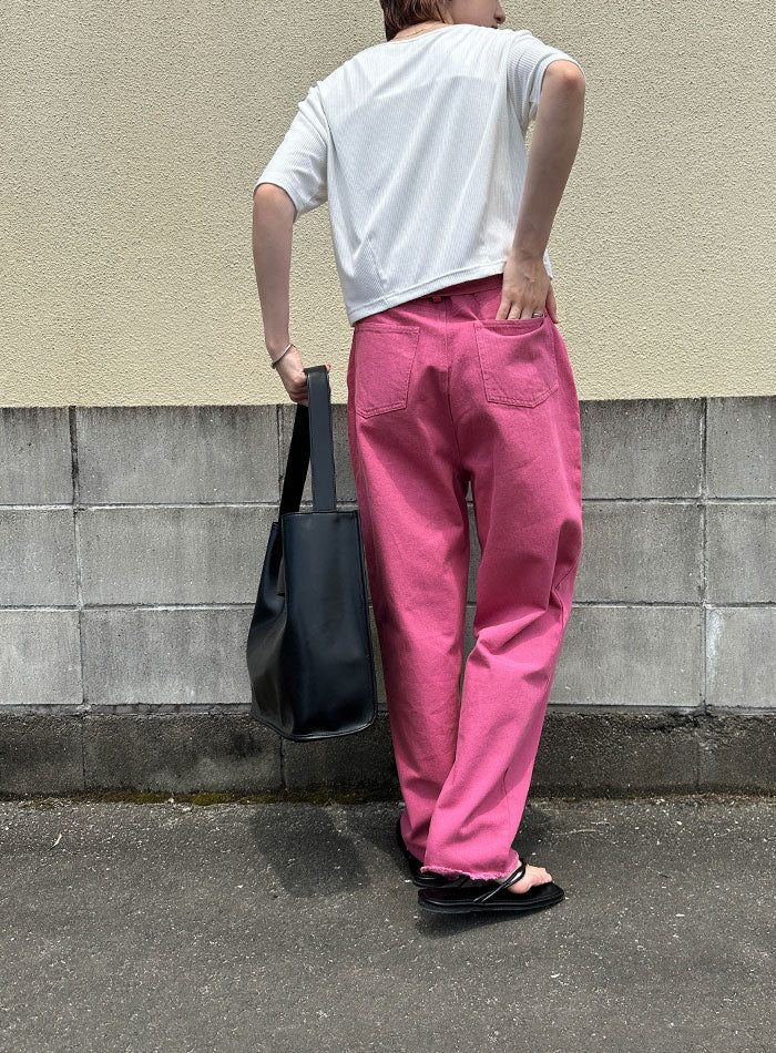 カラーツイルテーパードパンツ – SELECT MOCA