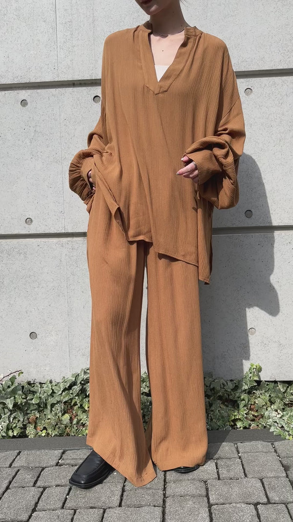 リラックスギャザーワイドパンツ【by SON】