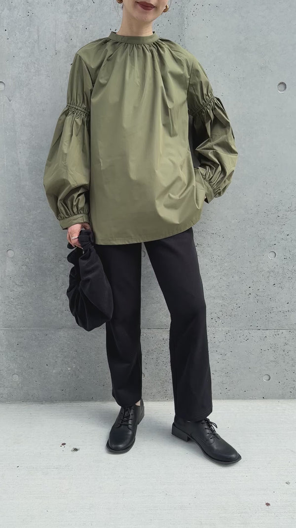 ボリュームギャザースリーブブラウス【by SON】