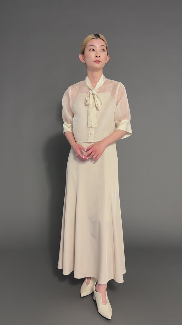 【オケージョン/結婚式】オーガンジーボレロ&キャミドレス