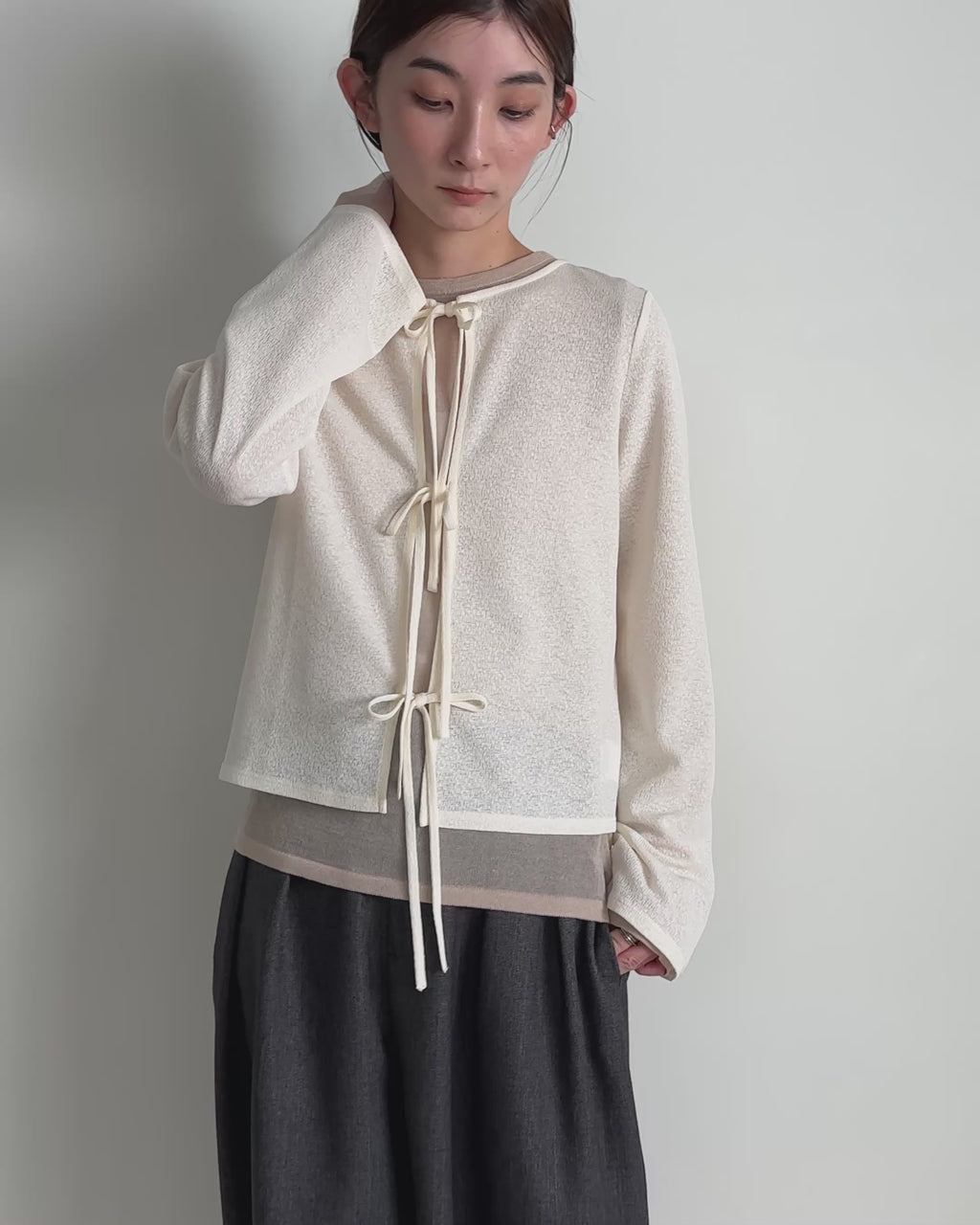 2WAYリボンスラブシアートップス – SELECT MOCA