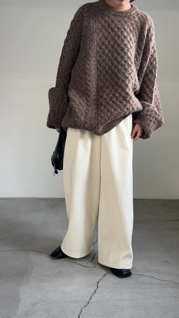 ベロアイージーパンツ