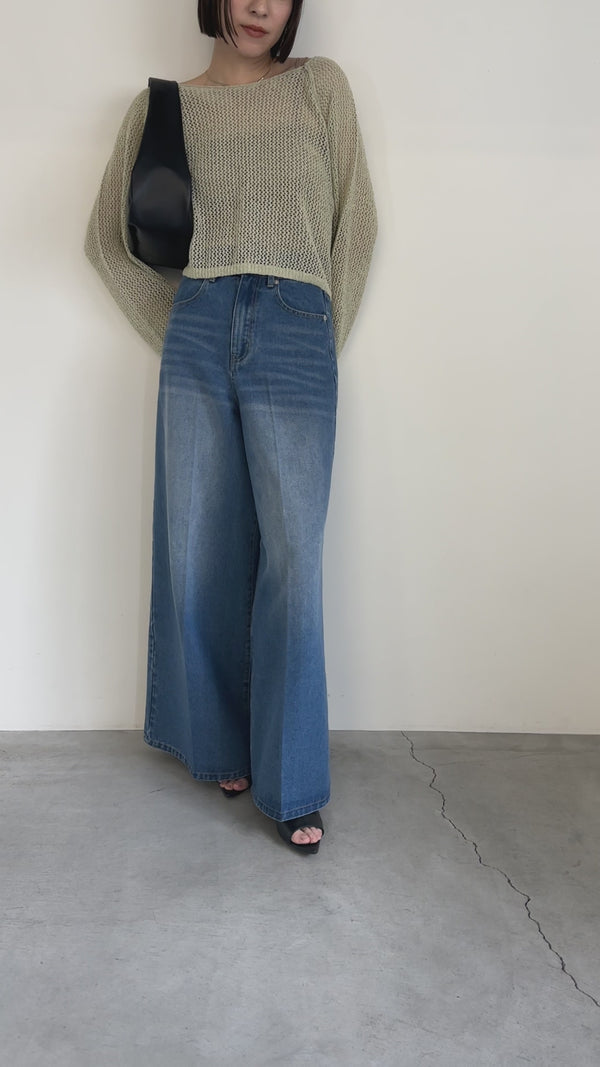 バギーデニムパンツ