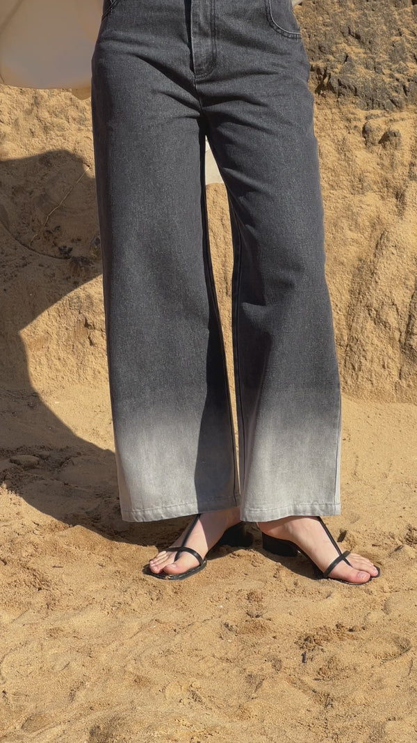 クロスウエストグラデーションデニム