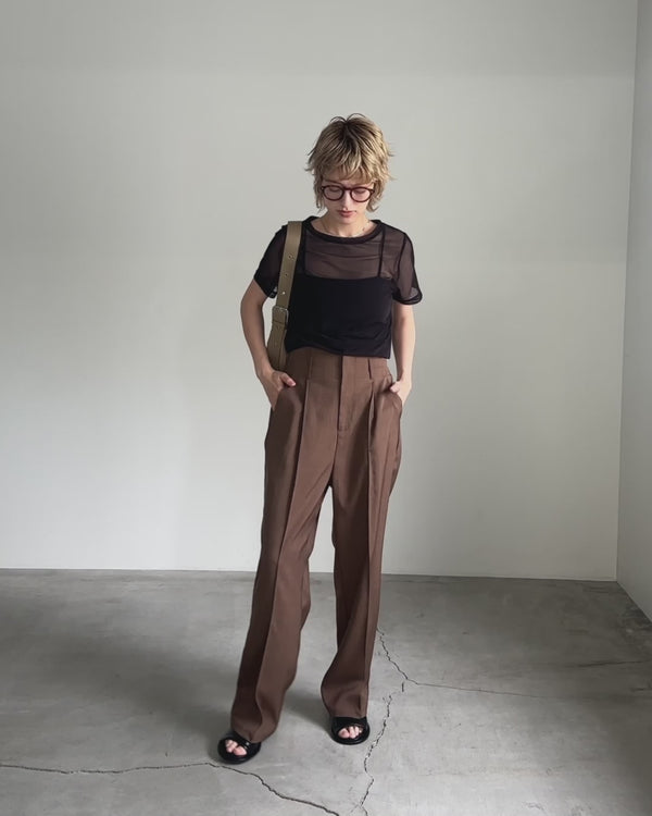 ハイウエストタックスラックス