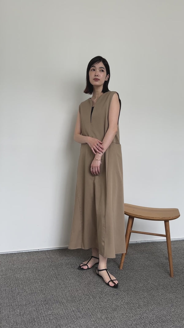 【Et】Key Neck Long One-piece